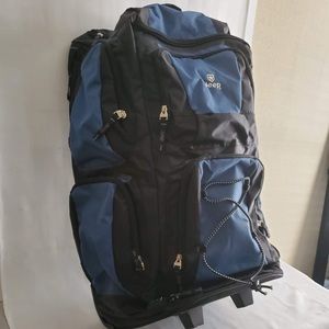 Jeep Blue Rolling Luggage Duffle Bag